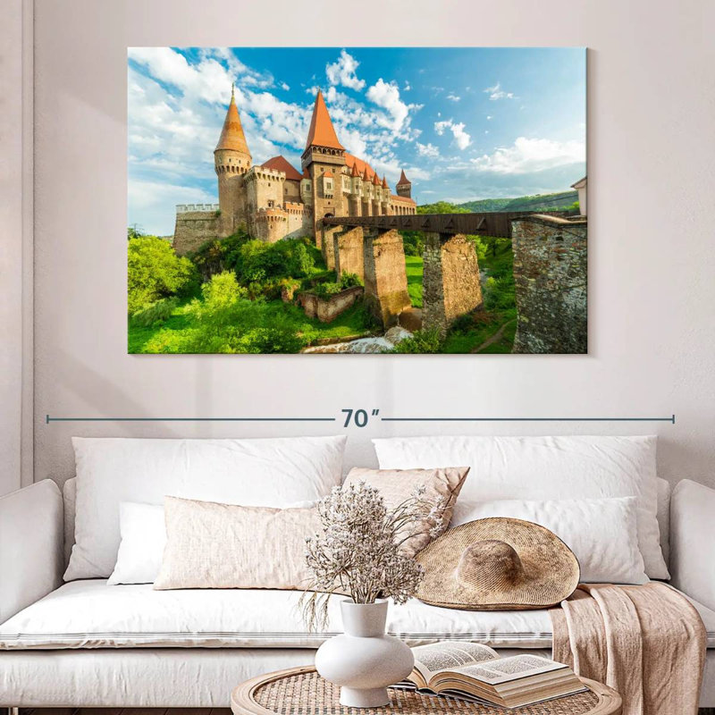 Corvin Castle In Romania, 34" H x 51" W