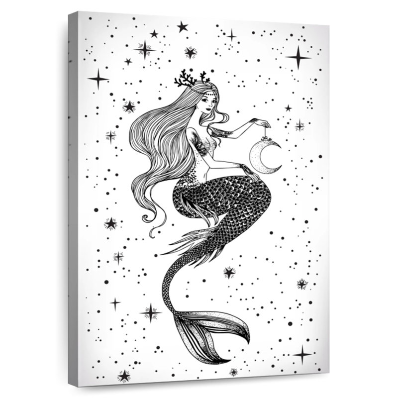 Kelan Evening Mermaid, 51" H x 34" W