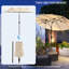Large Patio Umbrella For 6-8 Person Rectangular/Oval Table, 12 Ribs Rustproof Steel Frame, Uv Protected Waterproof, Easy Crank Lift-942247952-942247956