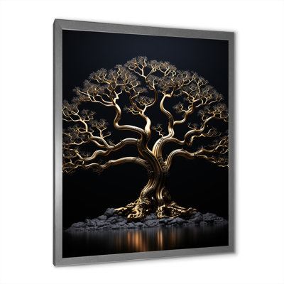Baobab noir avec ambiance - arbre Baobab Wall Art Living Room
