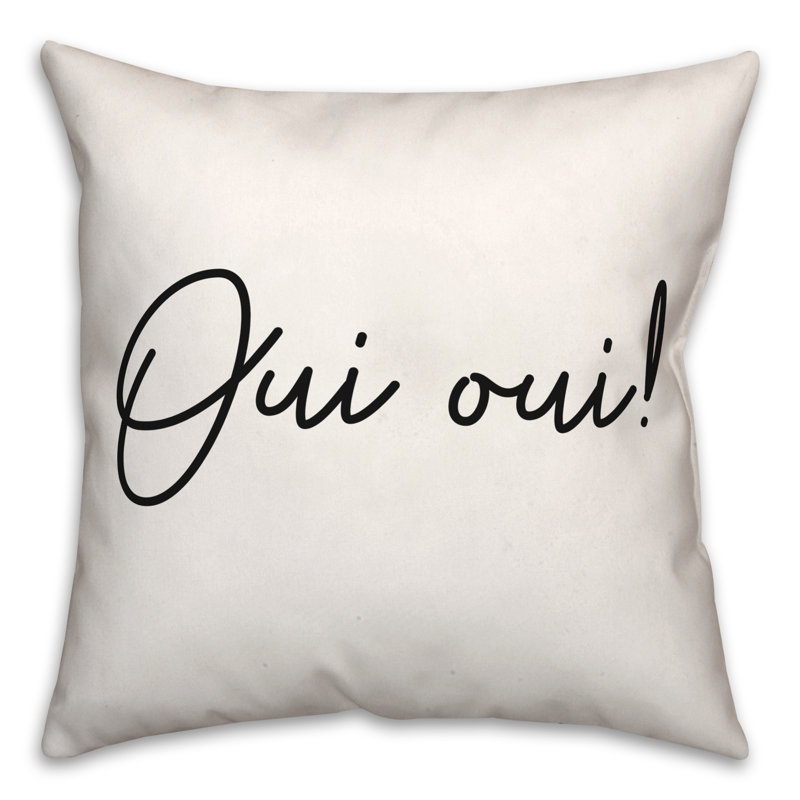 Coussin décoratif noir et blanc