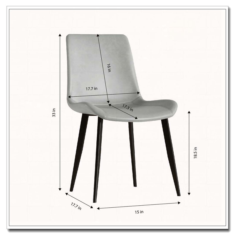 Chaise en polyuréthane, Gris