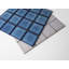 Carreau de porcelaine bleu rivière 3 po x 3 po-107385996