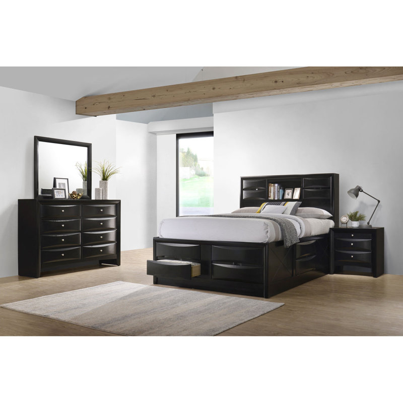 Ensemble de chambre avec grand lit 4 pièces Isabel, Queen