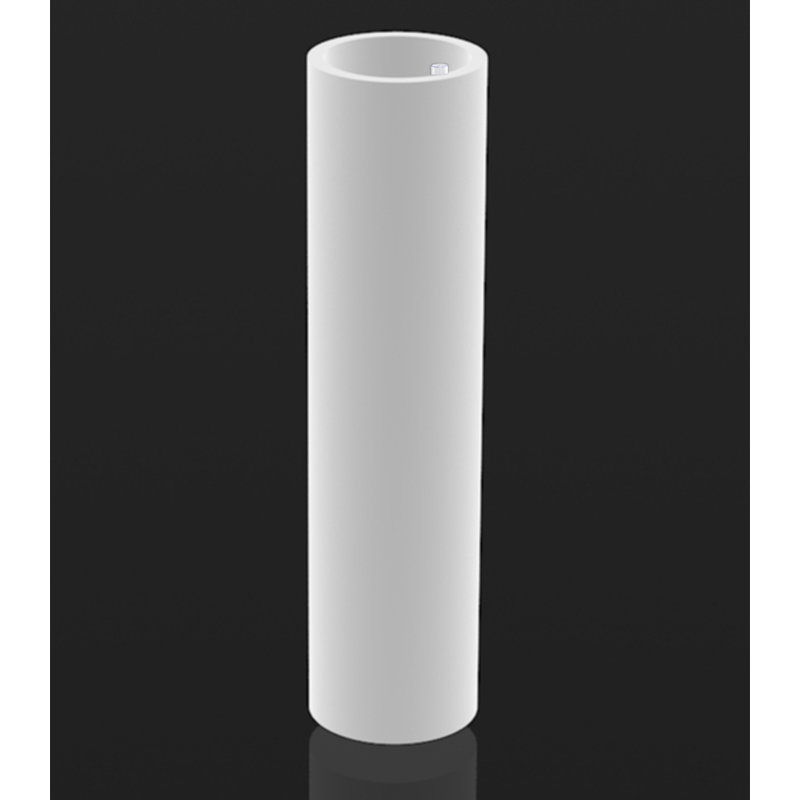 Cilindro - Pot à fleurs en résine - LED RVB / Câble - Glace, H 39,25 po x l 9,75 po x P 9,75 po