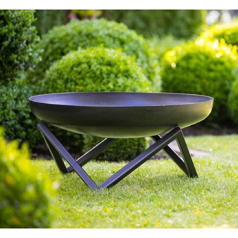 Overkamp Steel Wood Burning Smokeless Fire Pit, 35" H x 70" W x 70" D