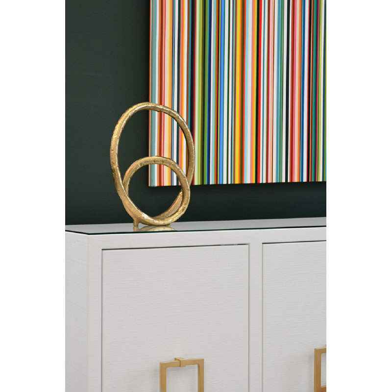 Effie 62'' W Buffet, White Textured Llinen
