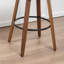 Swivel Upholstered Poplar Upholstered and Solid Wood Bar Stool with Solid Wood Frame-1950100101-1950100107