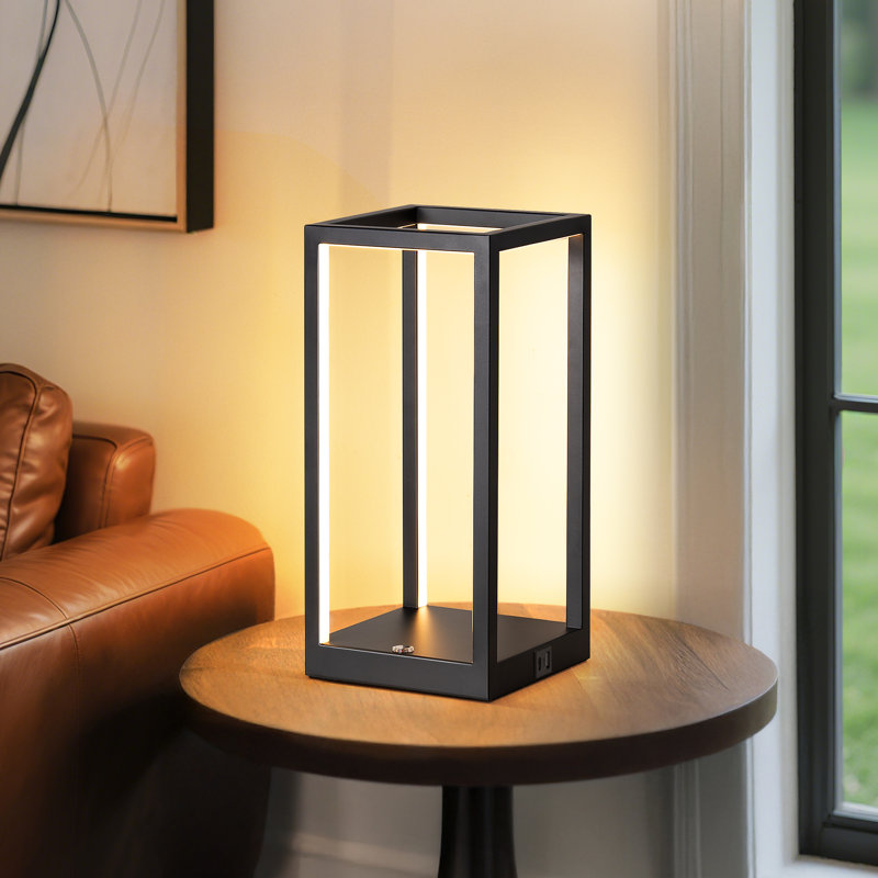 13.6" Dimmable Led Table Lamp With Usb And Touch Control
