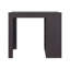 Îlot de cuisine, 4 tablettes, wengé noir