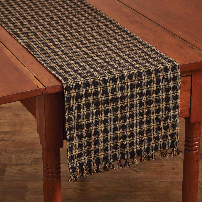 Black Sturbridge Table Runner 13, 54" L x 13" W
