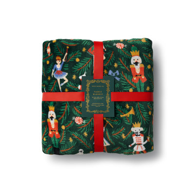 Rifle Paper Co. Nutcracker Fleece Blanket