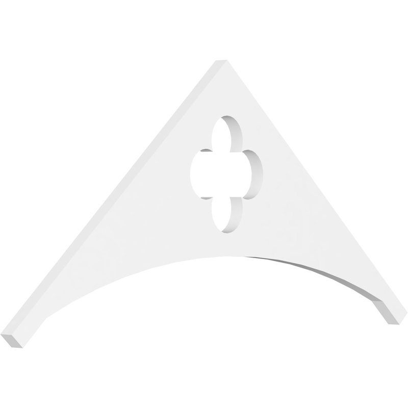 Pignon en PVC Turner, H 16,5 po x l 36 po x P 1 po, 11 / 12
