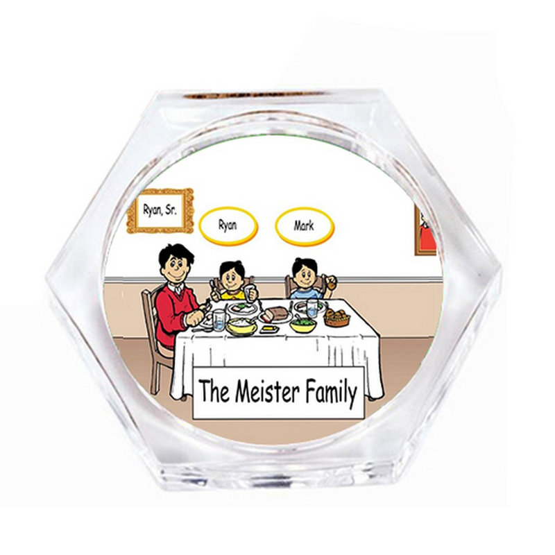 Ensemble de 4 verres sous-verres personnalisés, Oui