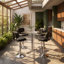 Tabouret de bar en similicuir réglable l 17,5 po x P 16 po x H 44 po Wonder Haus