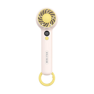 Kbndieu New Handheld Fan. Rechargeable Portable Mini Fan with Hook Digital Display Handheld Small Fan