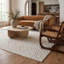 Tapis d'intérieur à motif géométrique crème / beige 8 pi x 10 pi (7 pi 10 po x 10 pi) Tapis de branche, contemporain, à poils courts et résistant aux taches-1639793364