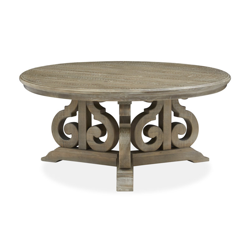 Wewoka Solid Wood Coffee Table, Dove Tail Gray 