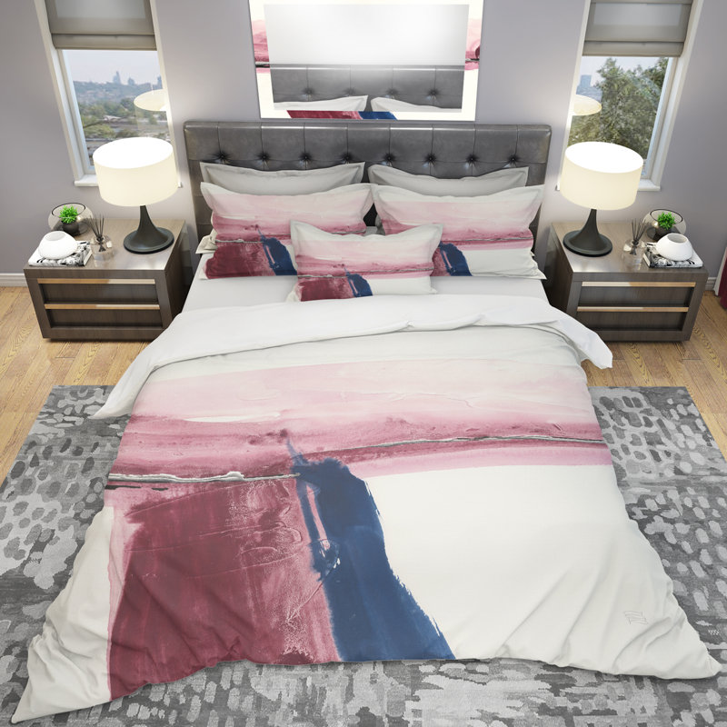 Patch of Dirty Pink I - Ensemble de housse de couette Shabby Elegance - Microfibre de polyester