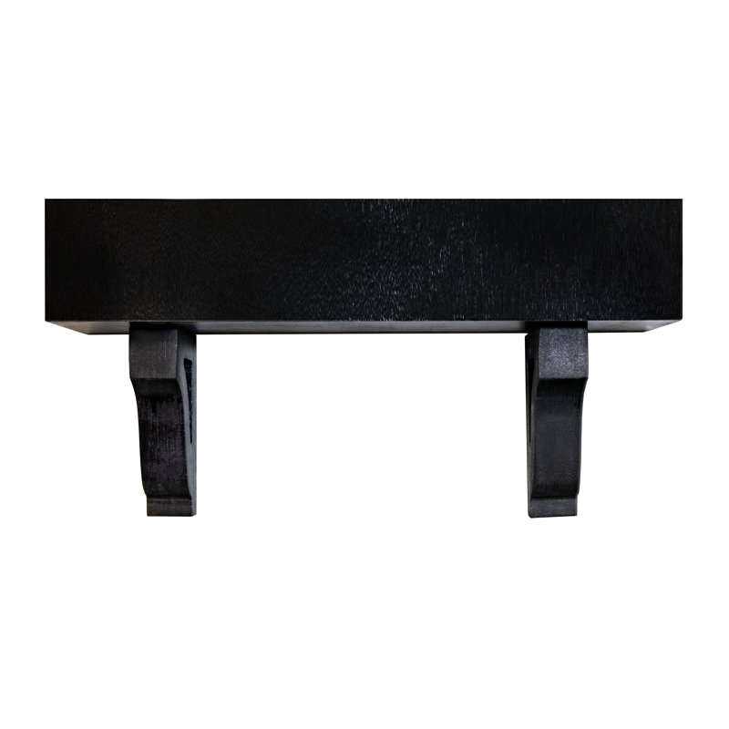 Tablettes flottantes en peuplier avec corbeaux, H 12 po x l 40 po x P 6 po