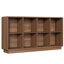 Bibliothèque Abrianna de style ferme moderne, 2 niveaux, 8 cubes, 145 cm (57,1 po), coins arrondis et base renforcée.-1454321878-1500715016