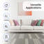 Tapis d'extérieur à tissage linéaire à rayures, tapis de patio léger et portable de 5 pi x 7 pi
