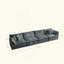 Canapé modulaire Free Free, canapé modulaire 4 places en tissu chenille confortable, canapé modulaire, chenille