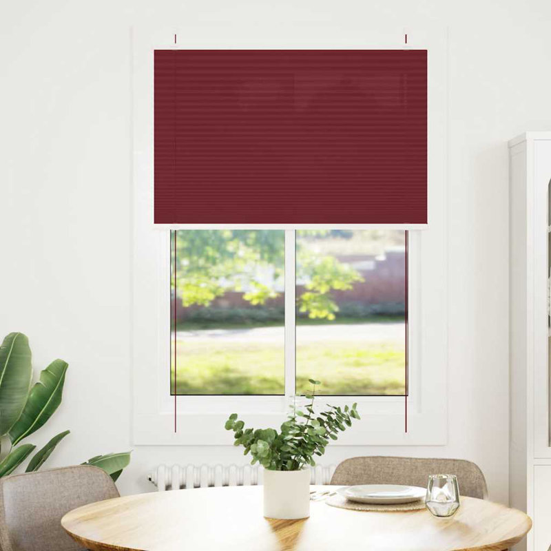 Room Darkening Pleated Blind, 85cmW x 200cmL, Pink