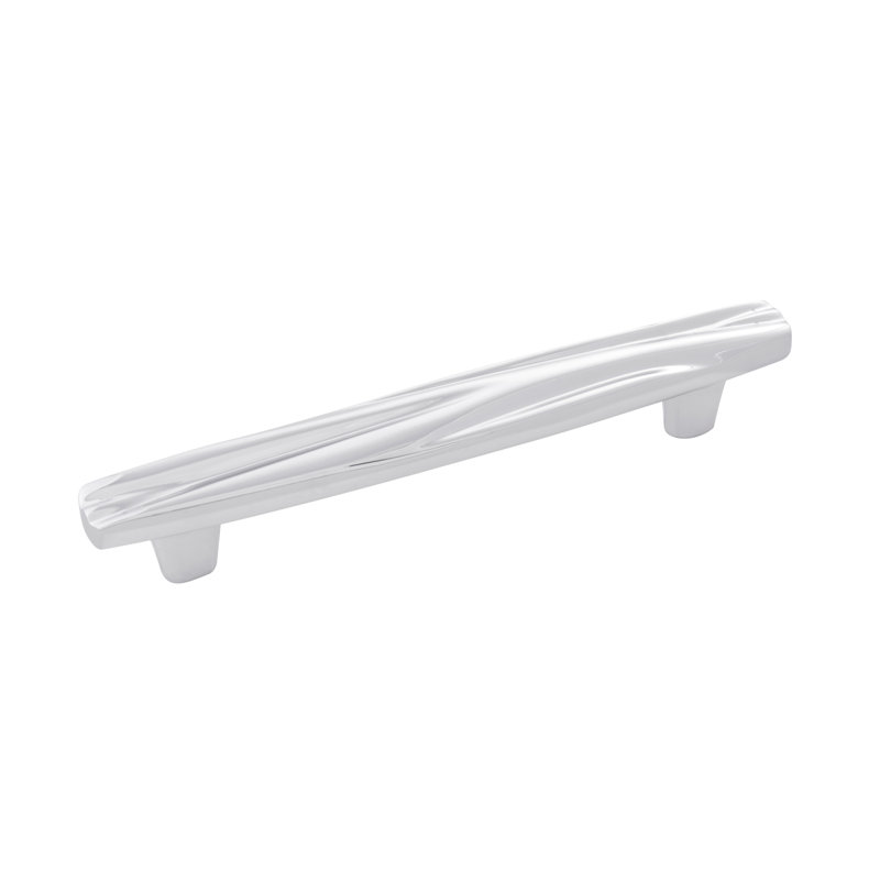 Poignée barre Caspian, 5 1/16", Chrome chrome