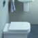 P3 Comforts Dual-Flush Elongated Wall Mounted Toilet with High Efficiency Flush