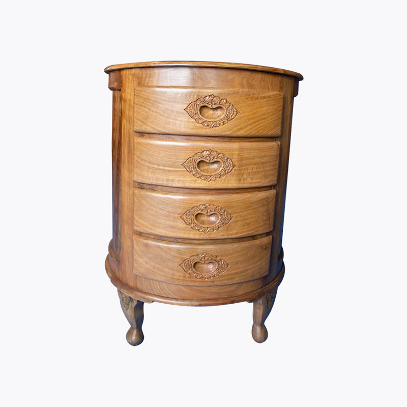 Kieffer Solid Wood 50 cm W Chest of 4 Drawers