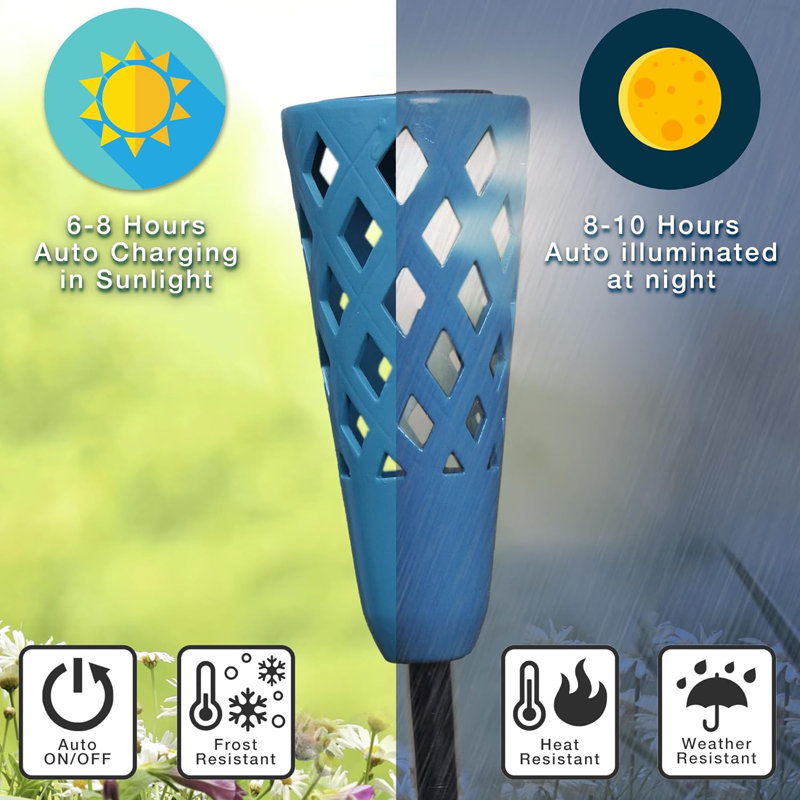 Green Low Voltage Solar Powered Integrated LED Metal Pathway Light