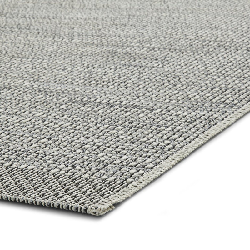 Machine Woven Silver/Black Rug, Rectangle 160 x 220cm