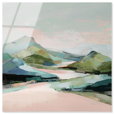 Memory of a Mountain I Green Decor Acrylic Print by Art Remedy