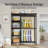 VIPEK V7 Heavy-Duty Garment Rack,5-Tier Freestanding Wardrobe with Shelves,Portable Closet System,670lbs Capacity,Black-1922664222