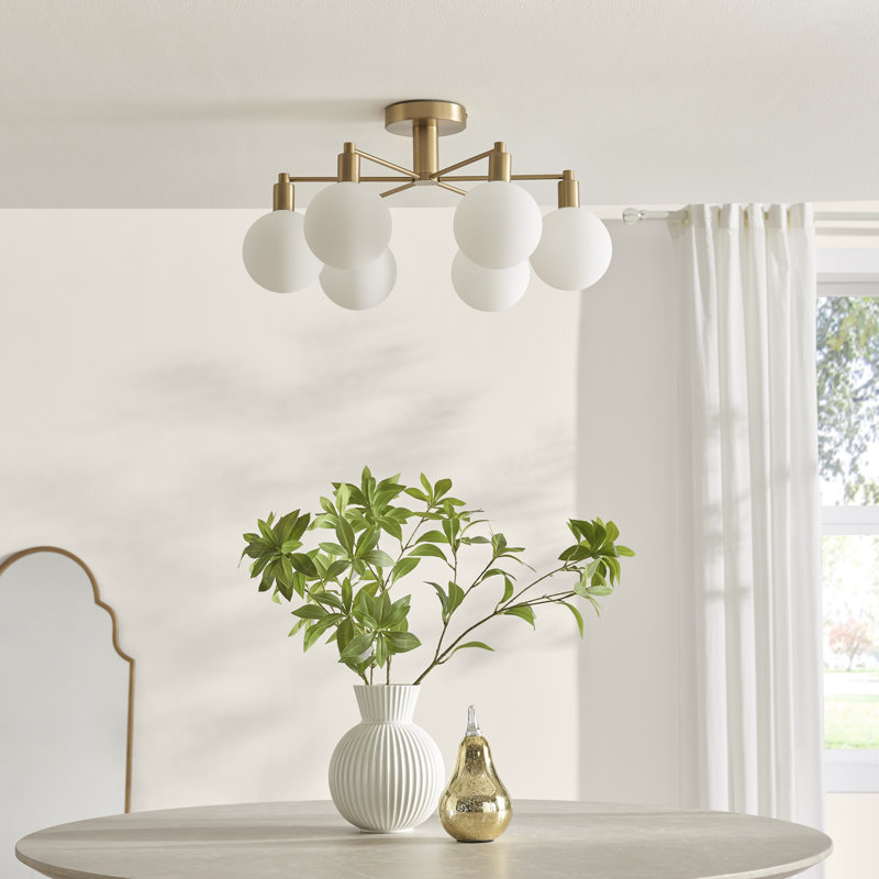 Denislav 6 - Light Metal Globe Pendant