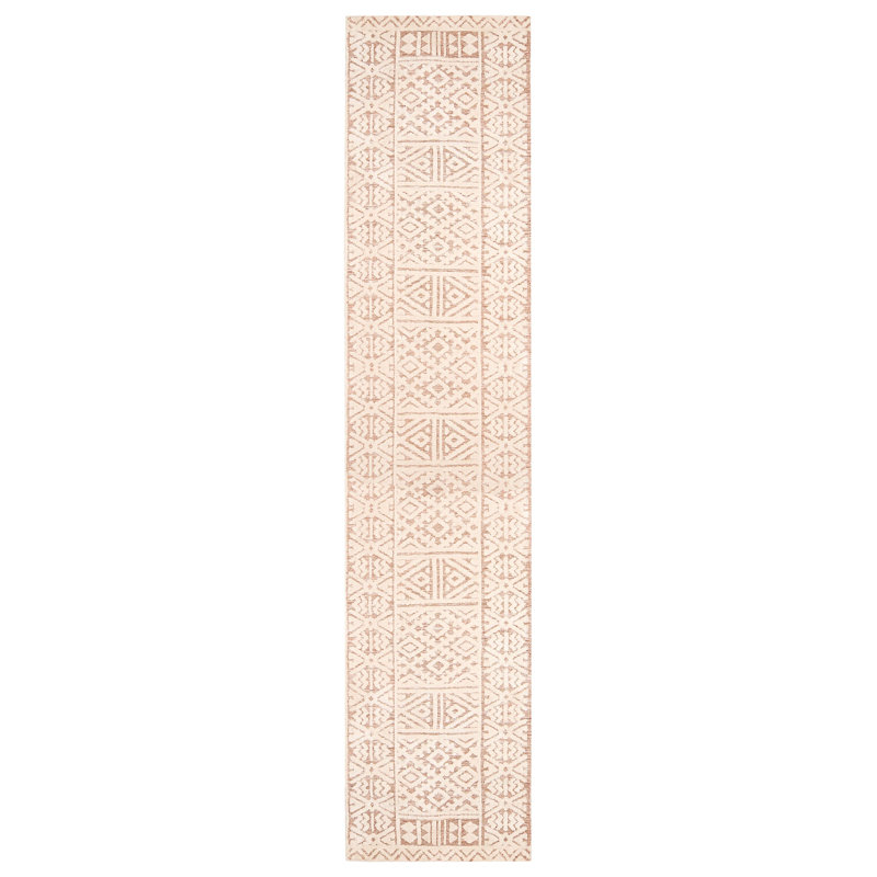 Tapis intérieur / extérieur en microfibre Kheo, Tapis de couloir 2 pi 7 po x 16 pi 1 po