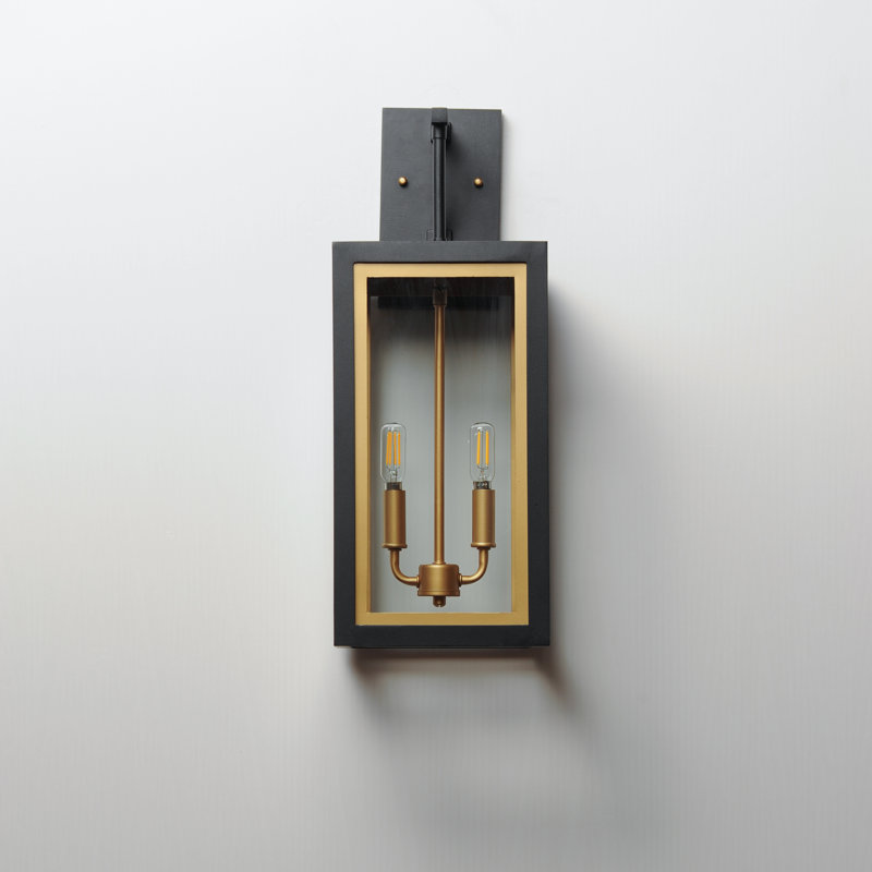 Neoclass Aluminum Wall Light, Gold/Black