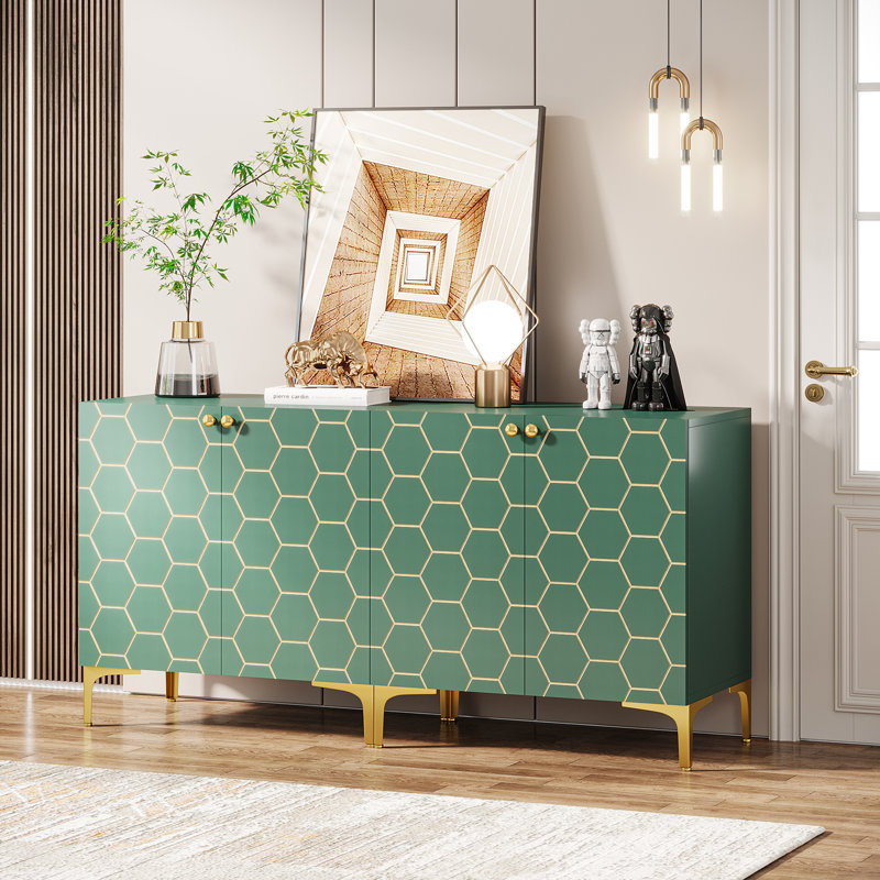 Armoire de rangement moderne Arkaitz, Vert