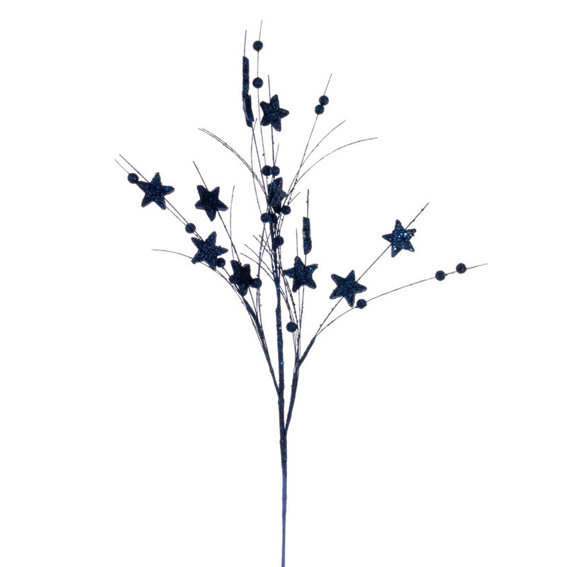 Vaporisateur 33 "Star and Ball Glitter, 6 par sac., Bleu minuit