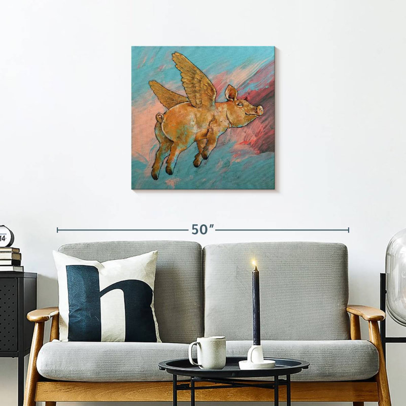 Ketti Flying Pig, 24" H x 24" W