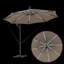Umbrella with LED Strip Lights Polyester and Aluminium Outdoor Parasol-1633500814-1633500817