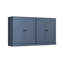 Buffet 100% bois massif 64 po avec portes Shaker, 4 tiroirs et tablettes réglables-557151378