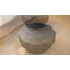 Table basse 31,5 pouces moderne en forme de fleur avec rangement, placage de bois, noir-1220986021