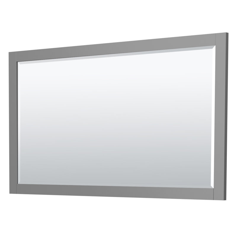 Miranda 66" Freestanding Single Bathroom Vanity with Cultured Marble Top with 58" Mirror, Matte Black, Dark Gray