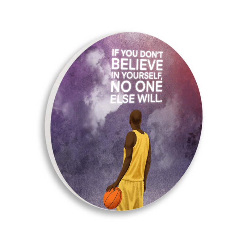Plaque murale Believe In Yourself Basketball, design par Marcus Prime