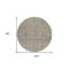 Tapis d'intérieur rond 8 po Taupe