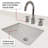Double Bath Vanity with Quartz Top