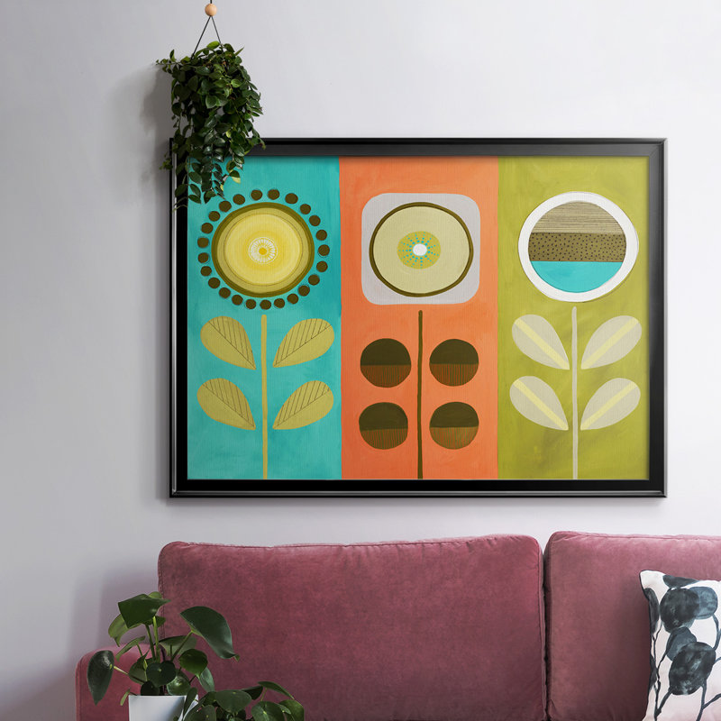 " Everything Is Just Fine ", Black Closed Corner Framed Canvas, 26" H x 38" W x 1.5" D