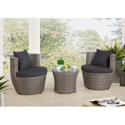 Dnyia 2 Seater Rattan Conversation Set